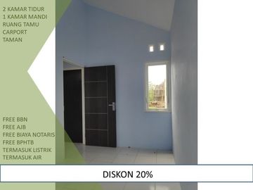 Rumah Dijual di Malang Dekat Kota Bisa KPR 2KT Tipe 25/72