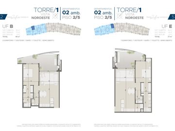 Torres Zafiro Nordelta: Departamento 2 ambientes