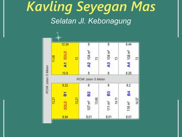 Kavling Sleman, 3 Menit Jl Kebon Agung, Legalitas SHM