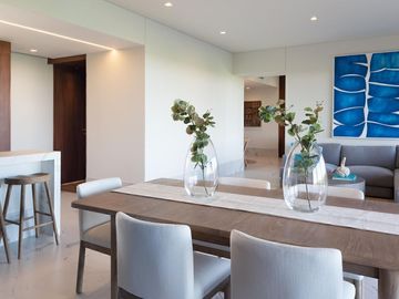Departamento en edificio sustentable con vista al mar, campo de golf y reserva
