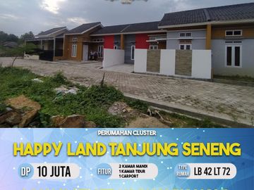 Rumah di tanjung senang Bandar Lampung, akses aspal