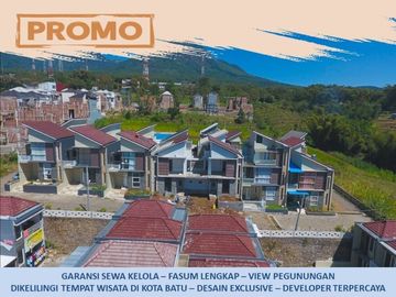 3 Lantai Rumah Malang Batu Tipe 75 Udara Dingin Garansi Sewa Kelola