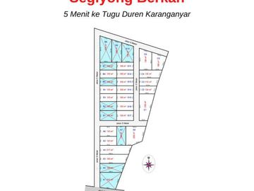 Kavling Dekat Tugu Duren Pekalongan, SHM, Cicil 12x