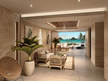 Departamento en venta frente al mar, San Crisanto, Sinanché, Yucatán