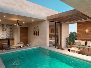 Departamento en venta frente al mar, San Crisanto, Sinanché, Yucatán