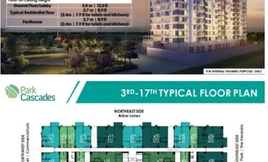 1BR unit for sale in Arca South in Taguig city near Alabang, BGC, Villamore Air base, NAIA