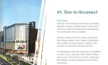 1BR unit for sale in Arca South in Taguig city near Alabang, BGC, Villamore Air base, NAIA