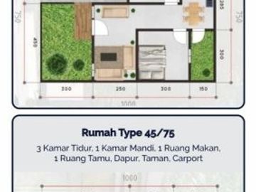Rumah Mewah 1 Lantai di Sidoarjo Akses Mudah 300 Jutaan