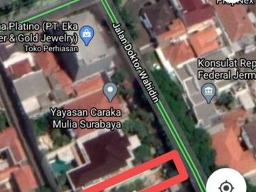 *Dijual tanah jl dr Wahidin, Tegalsari* *Surabaya*