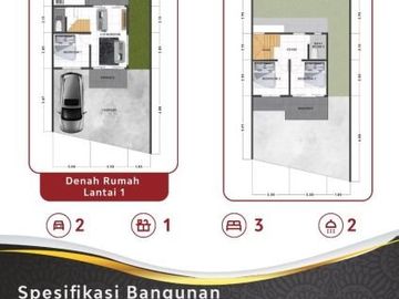 Rumah 2 Lantai Classic Modern 10Menitan ke Kota Bogor