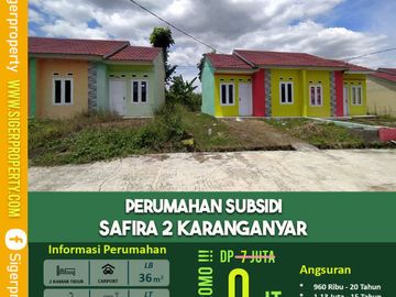Rumah subsidi angsuran free 3 kali dan free notaris
