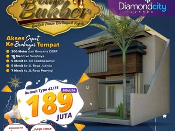 Perumahan sidoarjo nonsubsidi hanya 189juta Tipe 42/75 Kalanganyar, sedati
