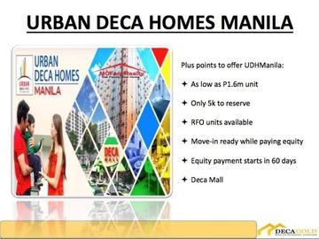 2 Bedroom Rent to Own Condominium For Sale in Pasig City in Urban Deca Homes