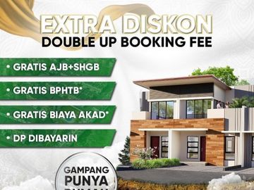 RUMAH TIPE 80/90! FREE AJB + SHGB, FREE BPHTB
