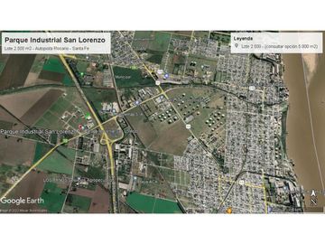 Lote en venta Parque Industrial San Lorenzo UNICO SOBRE AUTOPISTA