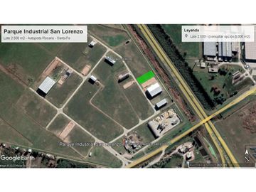 Lote en venta Parque Industrial San Lorenzo UNICO SOBRE AUTOPISTA
