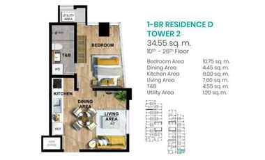 Affordable Studio in Vertex Coast condominium