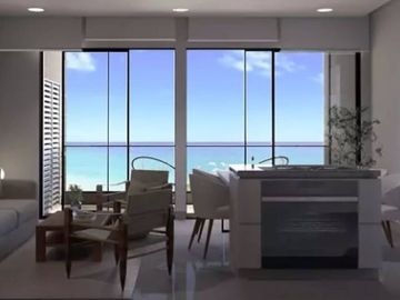 Departamento con rooftop vista al mar, alberca privada en venta en Cozumel