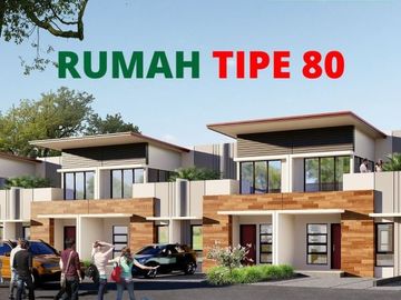RUMAH TIPE 80 2 LT ! SISA LAHAN MASIH LUAS