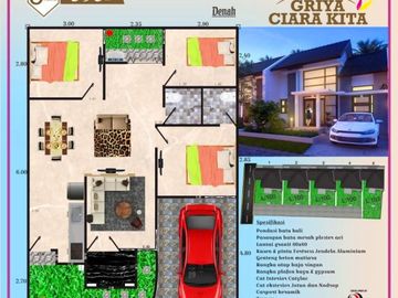 Rumah dekat Perkantoran Sleman dengan lingkungan asri