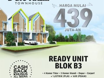 rumah mewah 2 lantai harga 400 jt an area buring