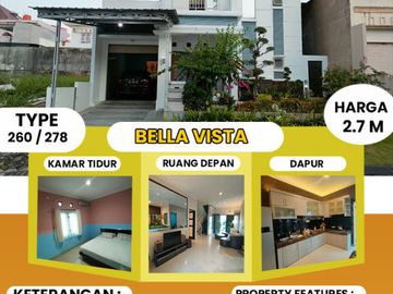DI JUAL CEPAT RUMAH CLUSTER DI JL CEMARA KIPAS + ISINYA KOMP BELLA VISTA
