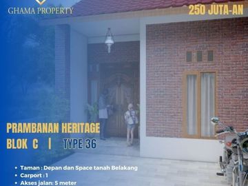 LIMITED! Sisa 3 UNIT! Homey Etnik Jawa Apik di Prambanan 200 Jt-an