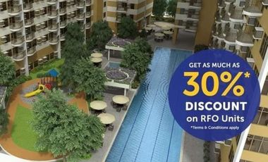 GET AS MUCH AS 10% DISCOUNT FOR RFO UNIT OR AVAIL A 5% EARLY MOVE IN PROMO