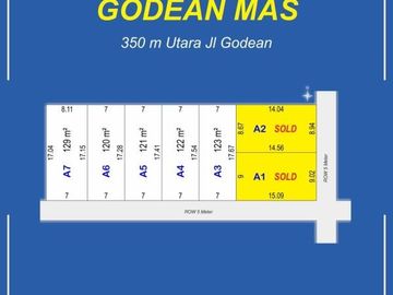 Utara Pasar Ngijon Godean, Tanah Murah Sleman, SHM