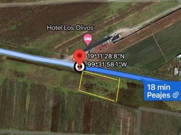 TERRENO EN VENTA EN CARRETERA CHAPULTEPEC- SANTIAGO, CERCA DE LA AUTOPISTA LERMA-TENANGO DEL VALLE