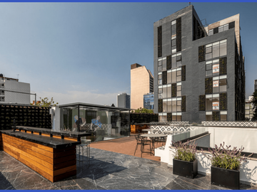 Departamento en venta en la Colonia Roma Sur, CDMX.