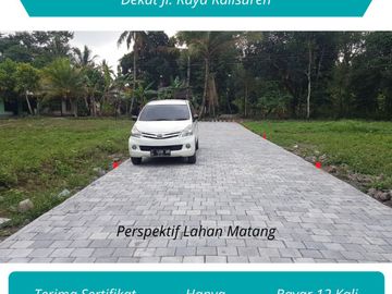 Dekat Jl Raya Kalisuren, Lahan Datar Pas Bangun Rumah