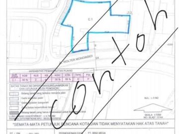 Kavling Strategis sudah ada Site Plan dan IMB di Jl. Monginsidi 5486