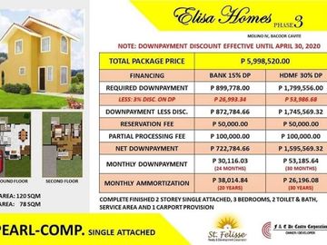 SINGLE ATTACHED & SINGLE DETACHED AVAILABLE @ ELISA HOMES!!!