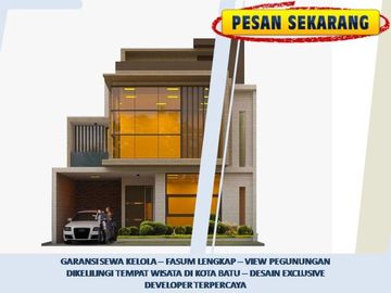 Rumah Villa Dijual Di Batu Malang Tipe 75 Bisa Sewa Kelola