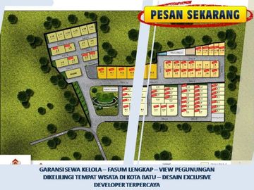Rumah Villa Dijual Di Batu Malang Tipe 75 Bisa Sewa Kelola