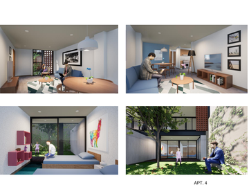 Departamentos Coral La Villa Flora 2 Dormitorios 64,81 m más balcón 3,06 m Crédito VIP