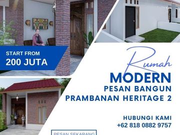 Pesan Bangun Di Prambanan. Harga 200Jtan SHM Pasti Siap KPR!!!