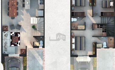 Casa en Venta en Frac. Villa Asturiana, LEON, GTO. a 700 mts del puente del Milenio. Modelo OVIEDO.
