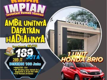 ON FEBRUARY SALE! DIAMOND CITY JUANDA 1, Hanya di DCJ 1 Rumah Murah yang Memiliki Akses Keluar Cepat ke Surabaya
