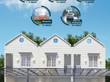 Rumah Baru Rp 470 Juta, 2 Lnt, di Beji, Depok. LT 40 m&sup2;, 2 K