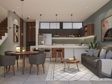 TOWN HOUSE EN VENTA EN RESIDENCIAL SEREMOS DZITYA, MODELO KIMA.