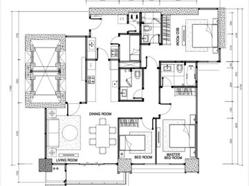 Ready unit 3 Bedroom at Apartemen Kartika Pondok Indah Residence