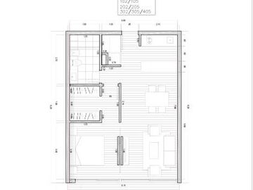 Apartamento 1 dormitorio con terraza en Playa Mansa Parada 39