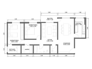 Departamento - Venta -  4 amb con balcón - Caballito