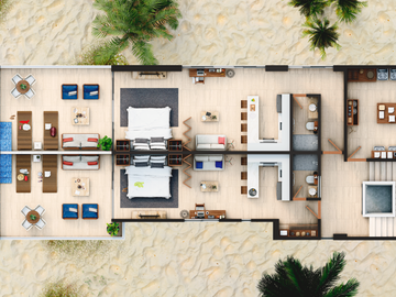 Penthouse Frente al Mar en Venta en Santa Clara,Yucatan