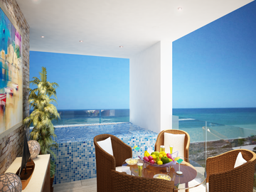 Penthouse Frente al Mar en Venta en Santa Clara,Yucatan