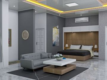 di jual rumah mewah full interior dan isi di jalan cemarah kipas komplek pemda pekanbaru
