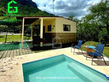 Cabaña Campestre  Zona Montemorelos Frente a rio pilon