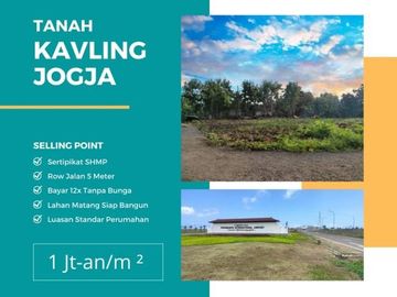 Tanah Jogja Sentolo 1 Jt-an, SHM AJB Siapa Bangun
